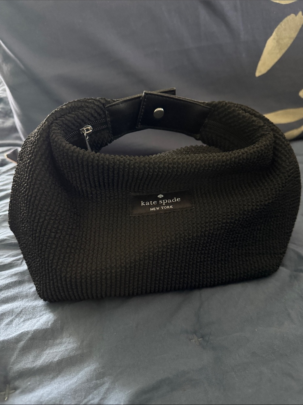 kate spade Black Knitted  Hobo Bag
